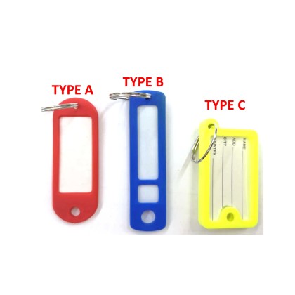 Tag Multi Key Chain Multi Color Name / Key Tag Chain / Keychain | HOE HON DISTRIBUTOR SDN BHD