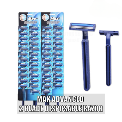 MAX Advanced Comfort Disposable Razor 1pc Super MAX Blue 2 Blade ...