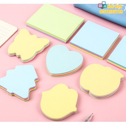 [Special Shape] Memo Sticky Note 3 Inch 100pcs Stack Paper Patch Index ...