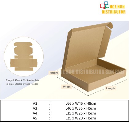 Multipurpose Storage Box A5 A4 A3 A2 Shipping Air Mail Corrugated Pizza ...