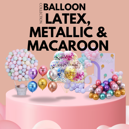 Latex, Macaroon & Metallic Balloons | Your One-Stop Florist and