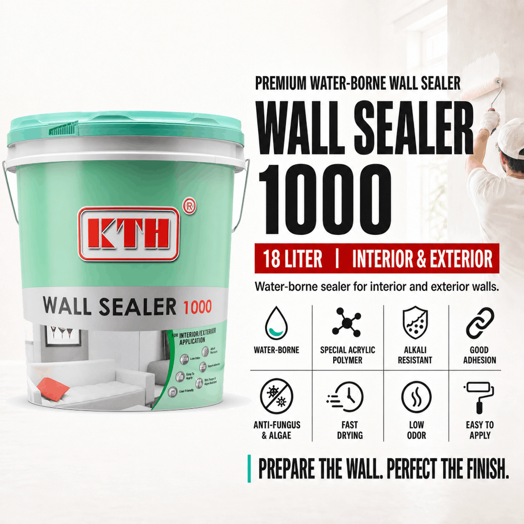 5L 18L KTH LSC 1000 5000 8800 PRO wall sealer paint cat dinding dalam rumah luar exterior wall paint