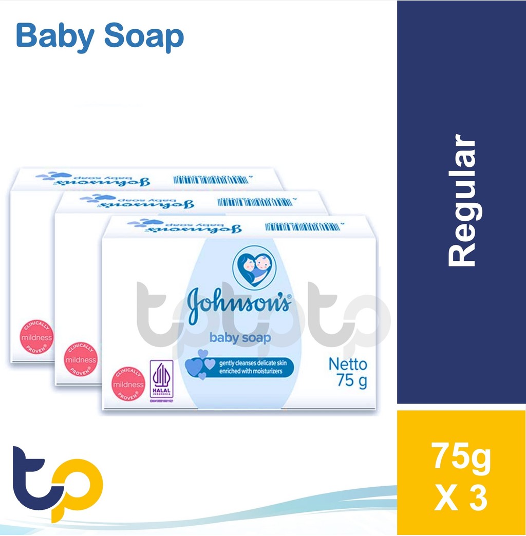 Johnson's Baby Regular / Blossom Soap 75g x 3's