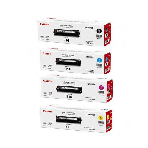 Canon Cartridge 316 Toner Black Cyan Magenta Yellow for LBP