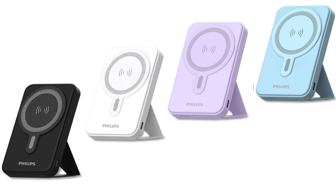 Philips/ MagSafe/Qi/5000mAh/PSE/DLP2551Q Philips Magnetic 5000mAh 10,000mAh Foldable Wireless Portable