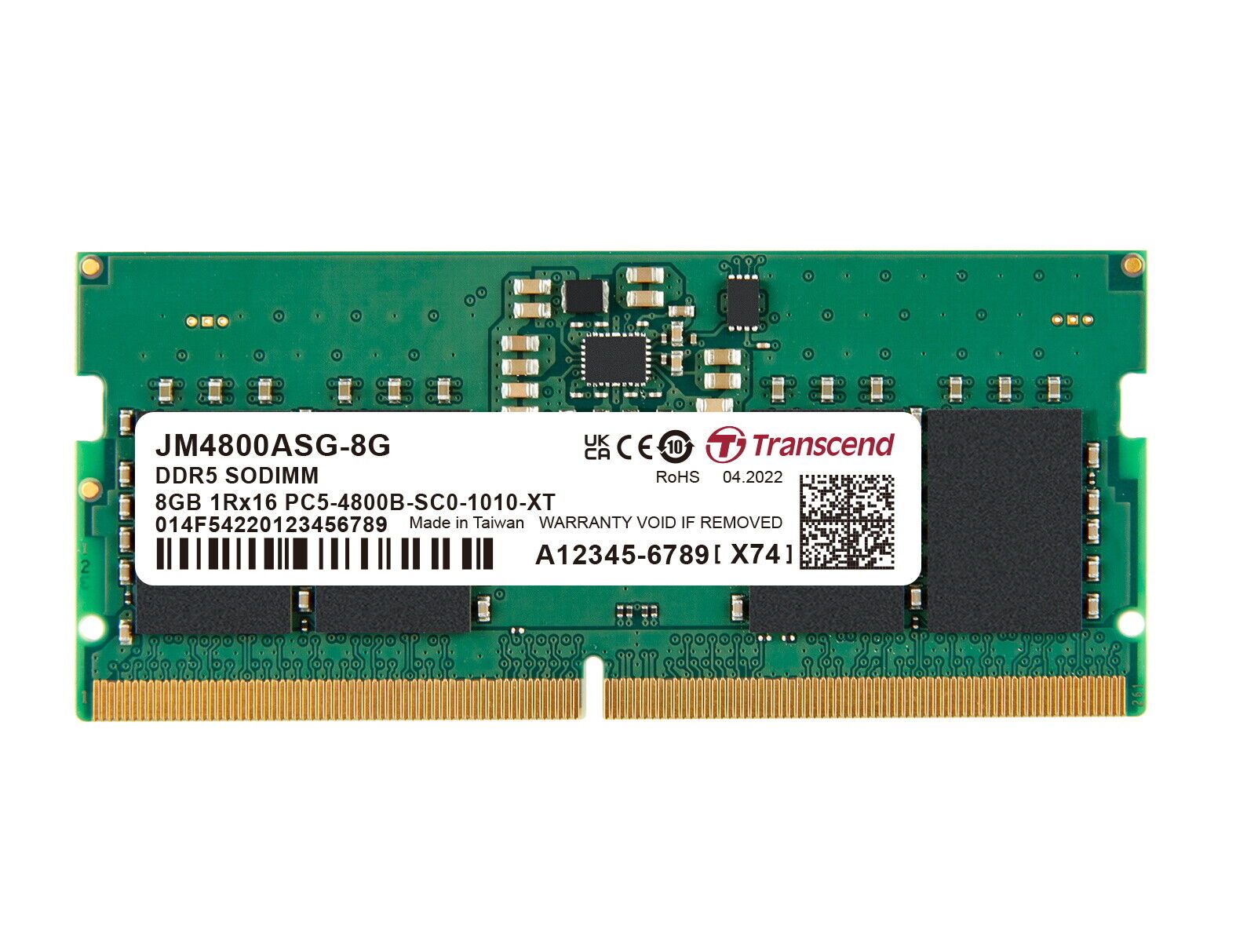 Transcend JetRam DDR5 4800MHz SO-DIMM 8GB/16GB/32GB | Gadget Zone