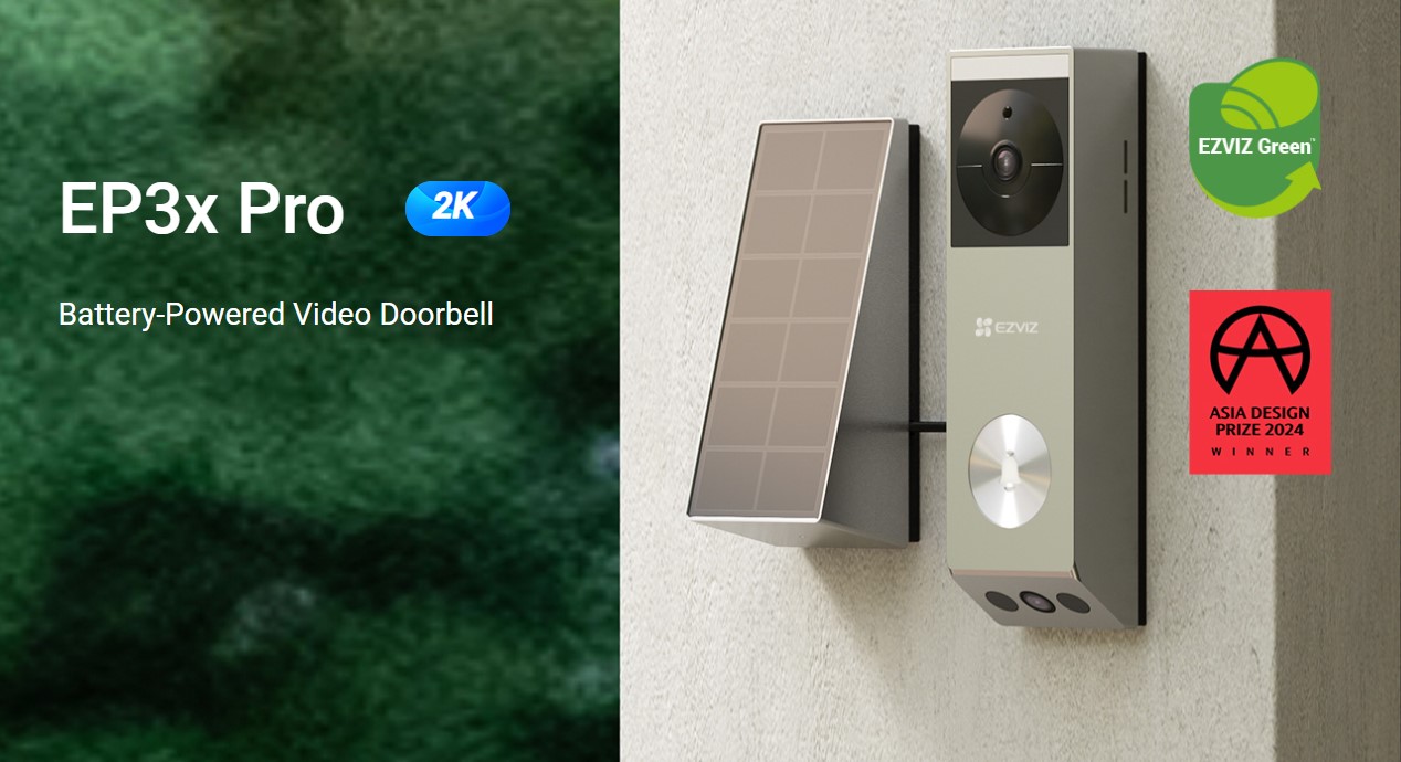 EZVIZ EP3x Pro 2K Battery-Powered Video Doorbell | Gadget Zone