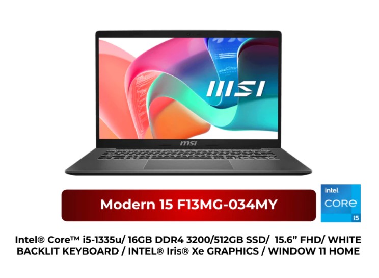 MSI Modern 15 F13MG-034MY 15.6