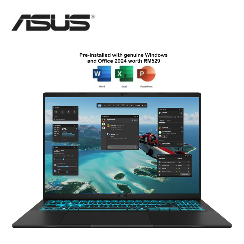 Asus V16 V3607V-JRP188WS 16'' WUXGA 144Hz Gaming Laptop Matte