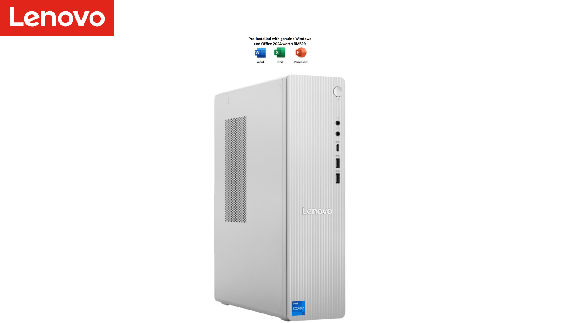 Lenovo IdeaCentre Tower 08IRH9 90XW009DMI PC Desktop Cloud Grey 