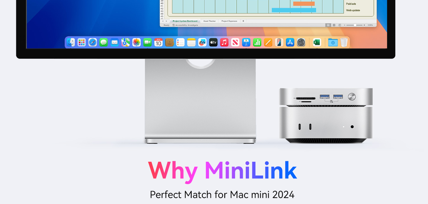 ORICO Minilink 9 in 1 Aluminum Dock with M.2 SSD Enclosure for Mac