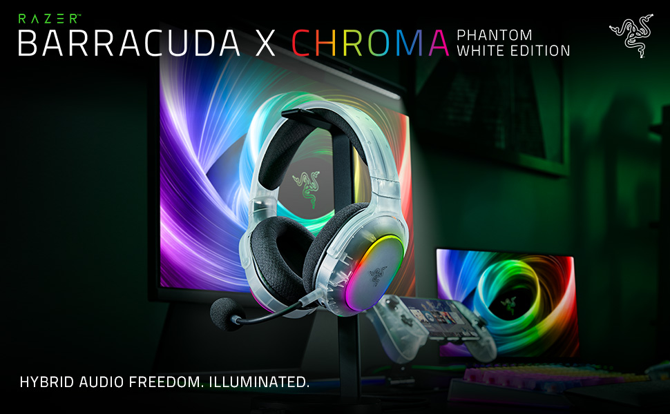 Razer Barracuda X Chroma - Phantom White (Triforce Tit.Drvs