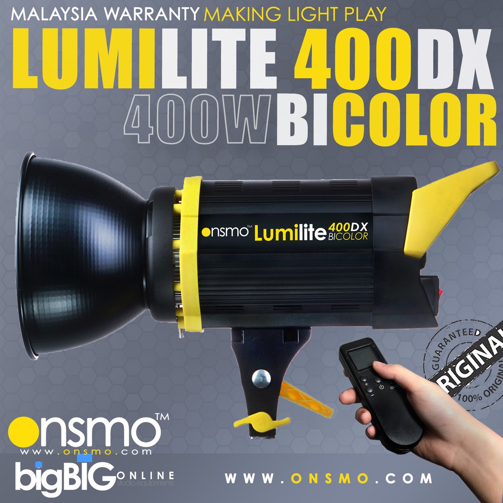 Onsmo Lumilite LED 200DX / 400DX 200W Bicolor Bowens LED KIT