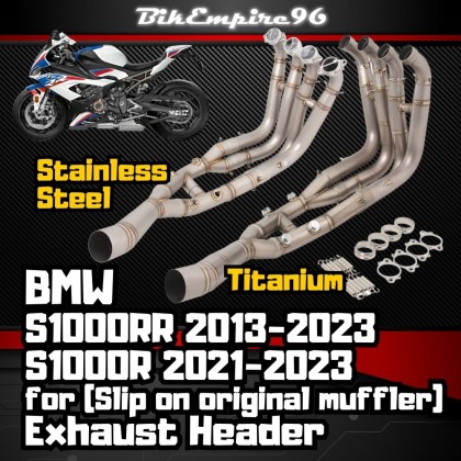 SC PROJECT BMW S1000RR (2019 - 2023) TITANIUM/CARBON MUFFLER. WITH MESH ON EXIT, Motorcycles
