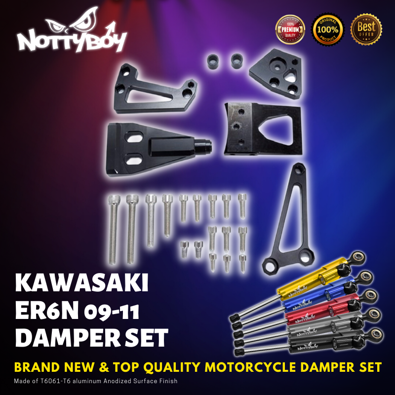KAWASAKI ER6N 09-11 NOTTYBOY DAMPER SET | Bikempire96.com