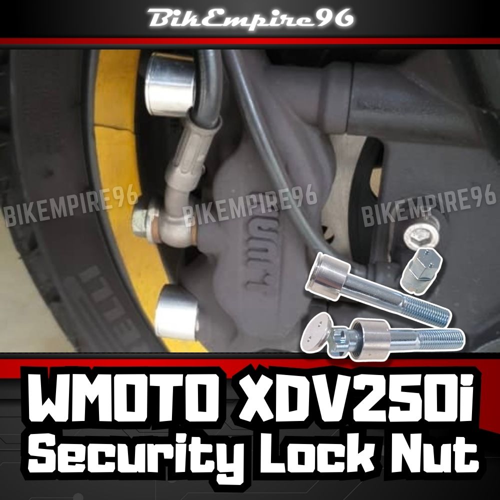 WMOTO XDV250i Caliper Lock Nut Bolt Stainless Steel 304 Special