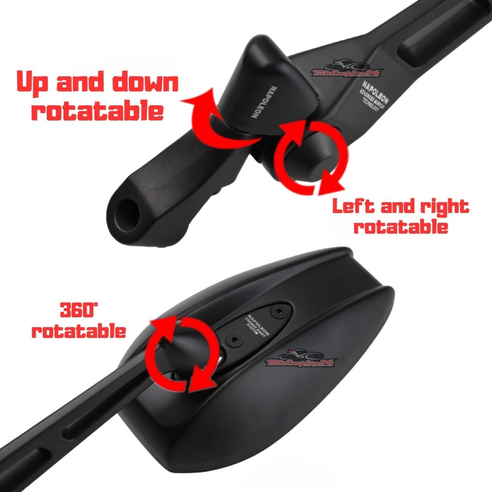 Side Mirror Napoleon Long | Bikempire96.com