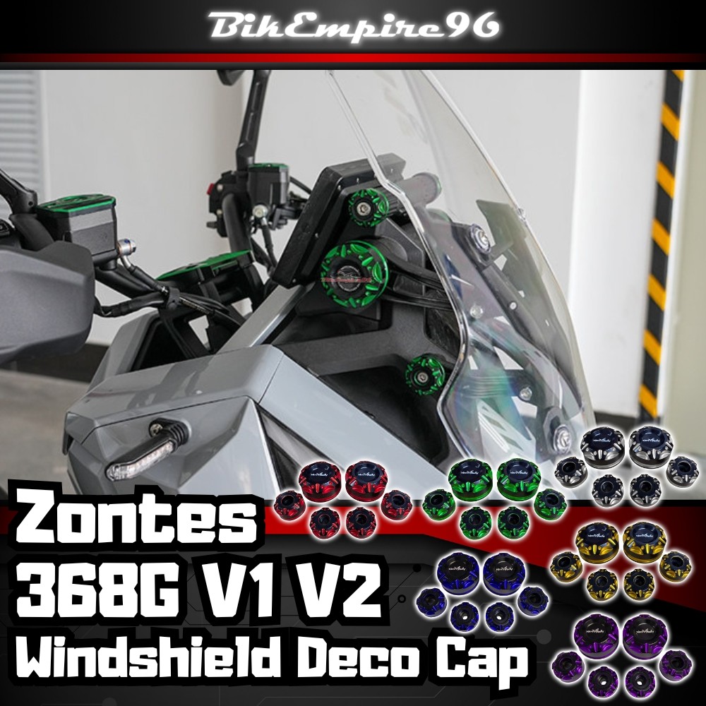 Zontes 368G V1 V2 Windshield Deco Cap CNC Two Tone Height