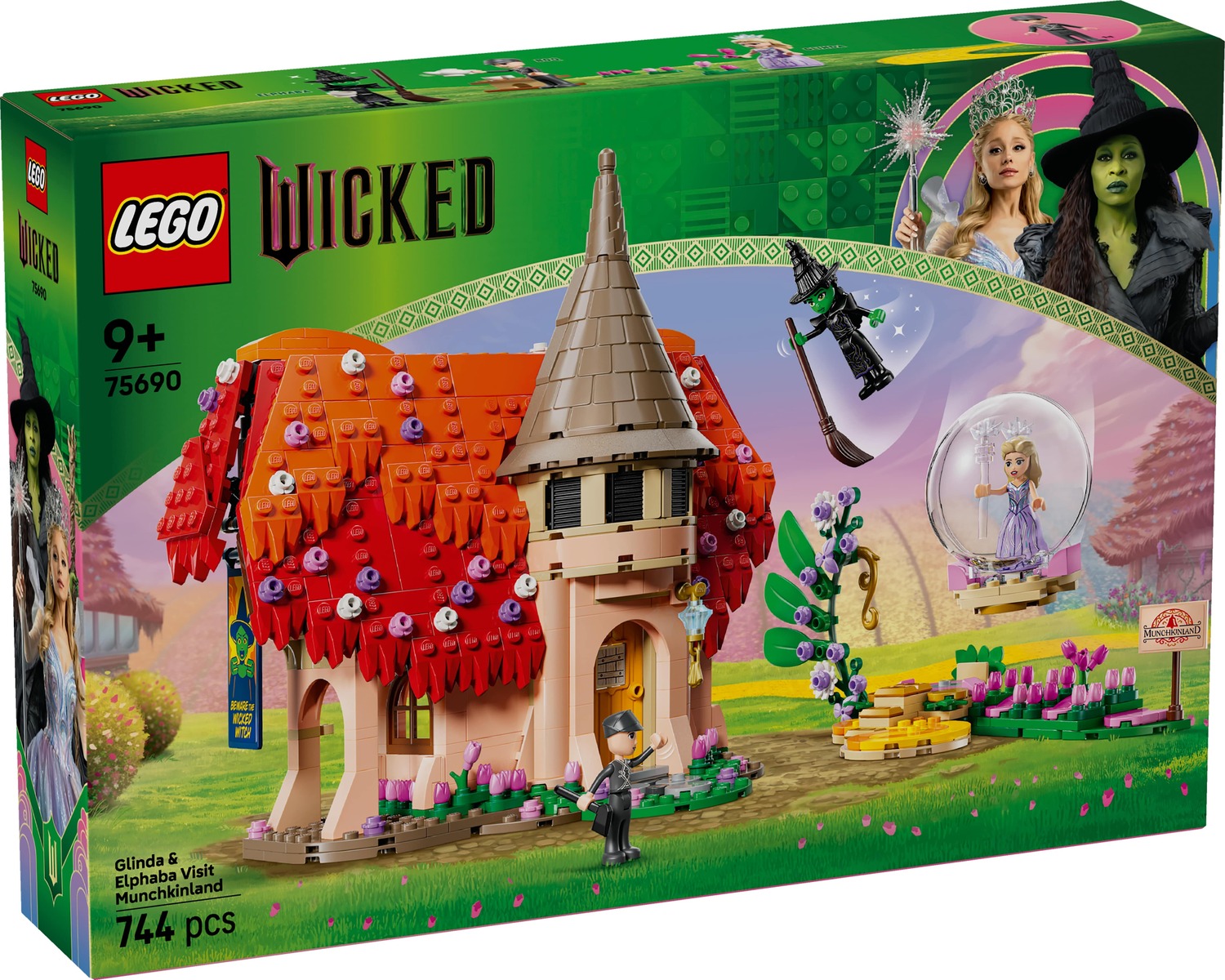 LEGO 75690 Wicked Glinda & Elphaba Visit Munchkinland Building Toy