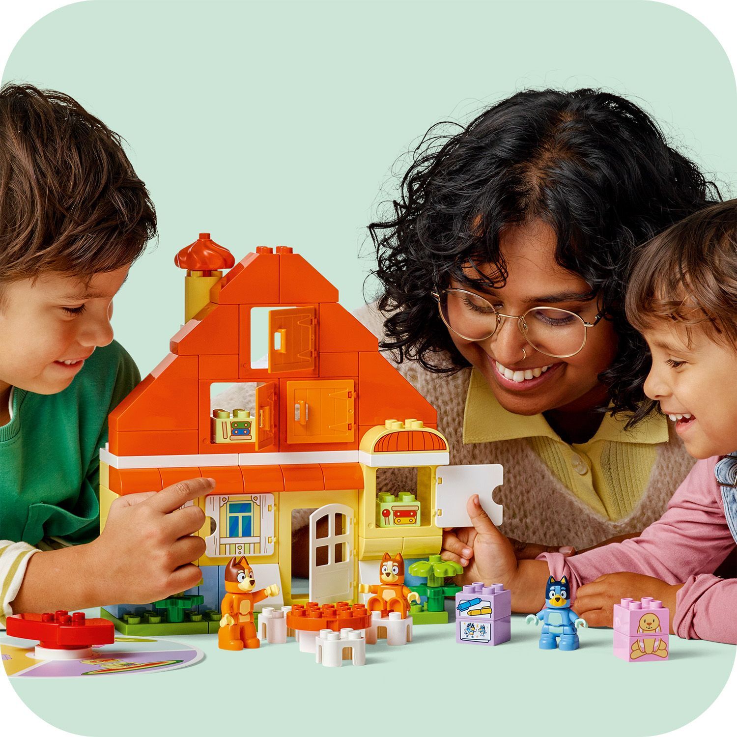LEGO 10459 Duplo Bluey's Family House with Memory Game Building Toy Set