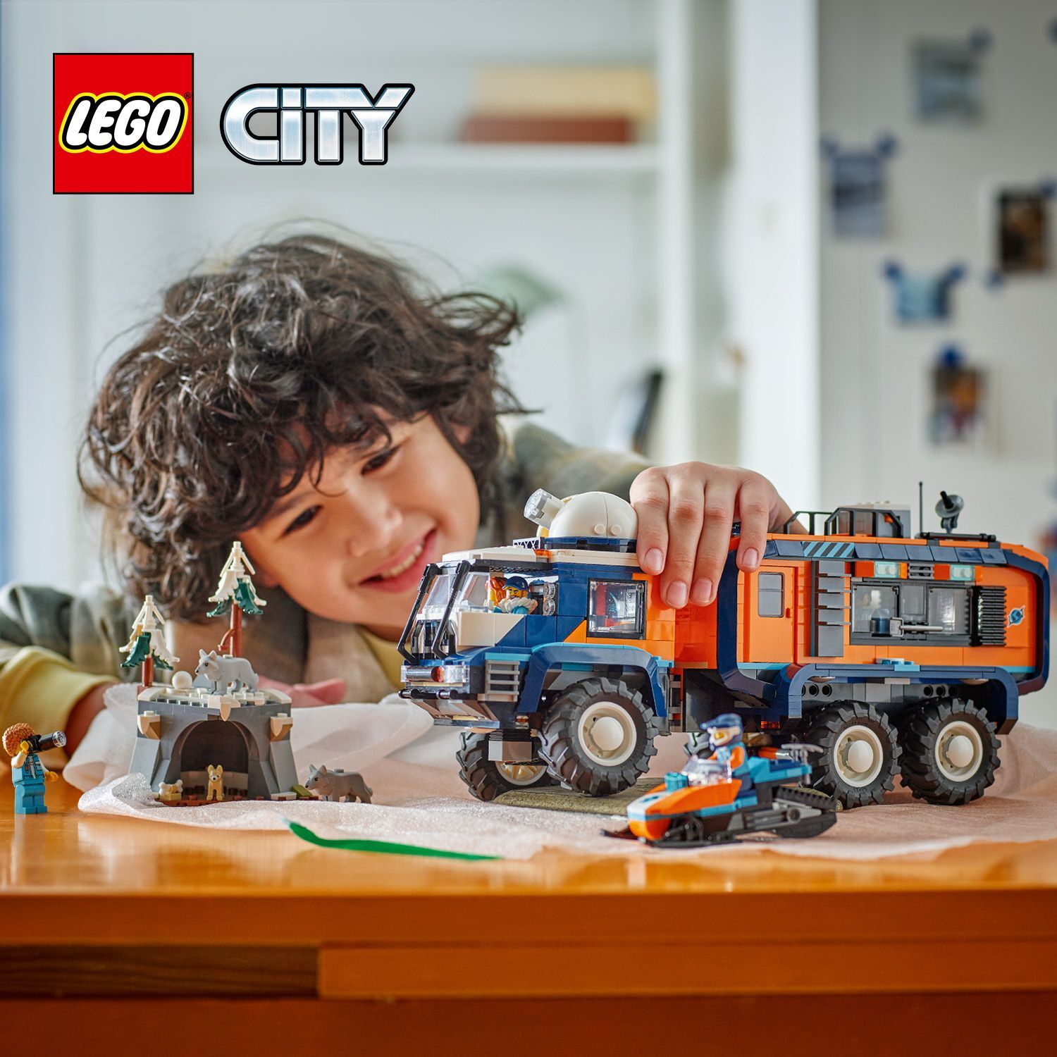 LEGO 60471 City Arctic Explorer Science Lab Truck Building Toy Set
