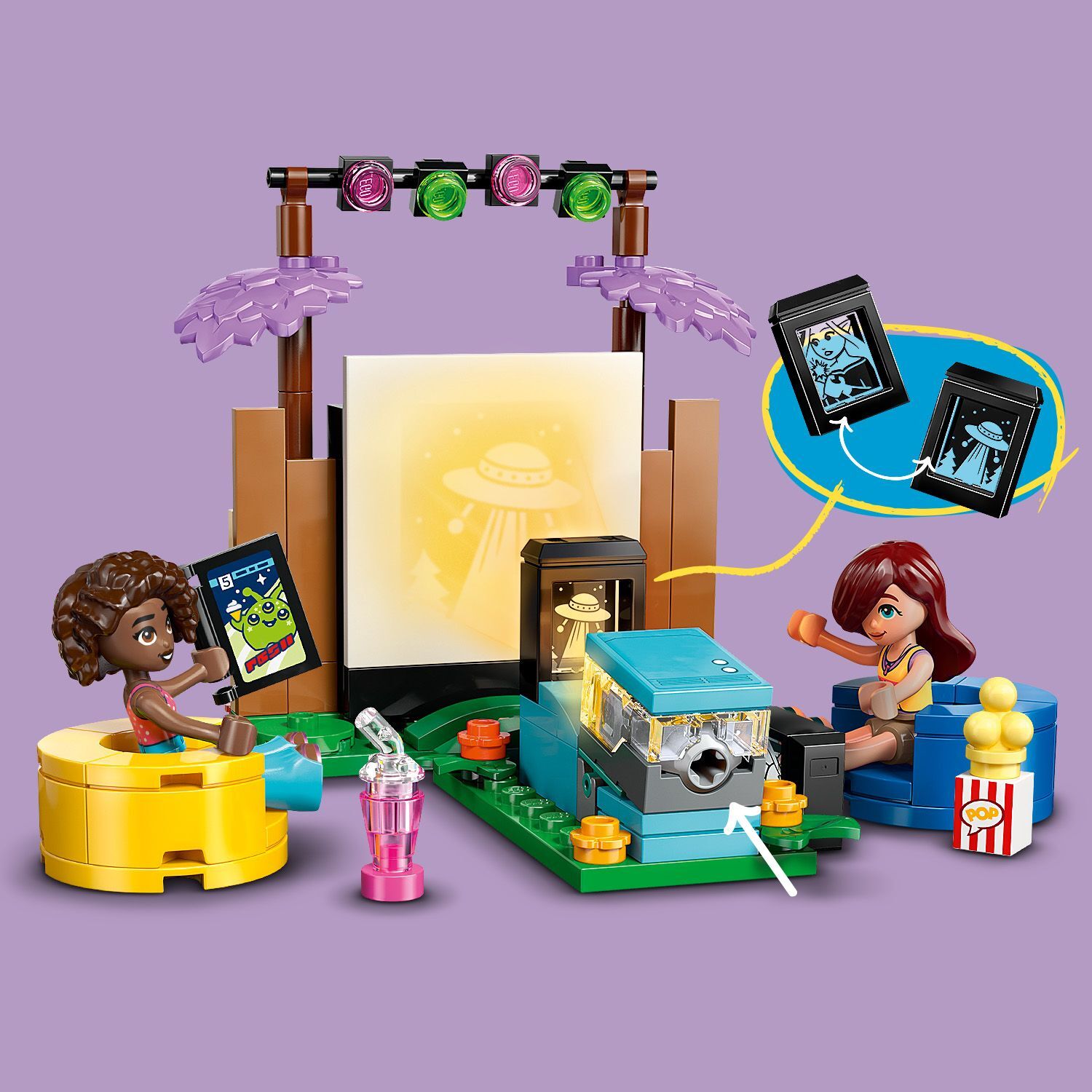 LEGO 42642 Friends Friendship Movie Night Building Toy Set
