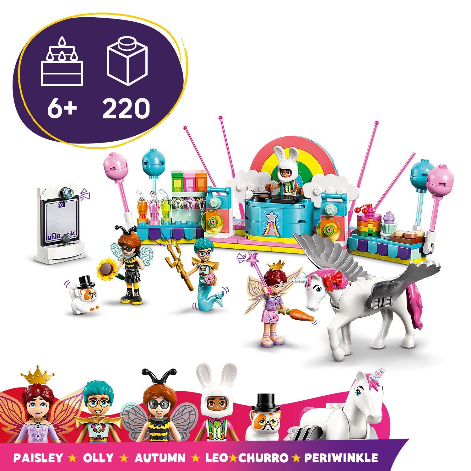 LEGO 42661 Friends Costume Party with Unicorn & Fairy Building Toy Set