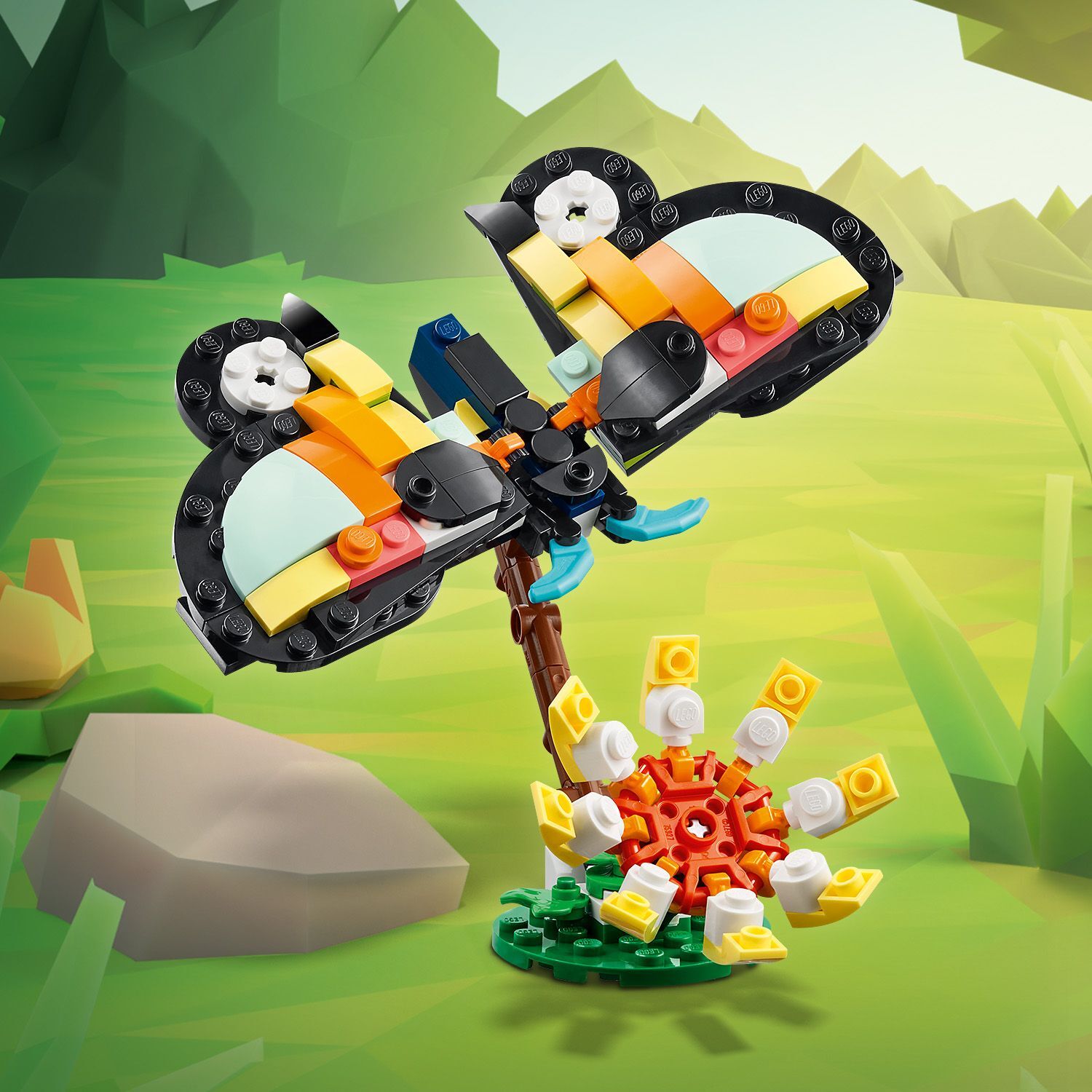 LEGO 31173 Creator Wild Animals: Tropical Toucan Building Toy Set