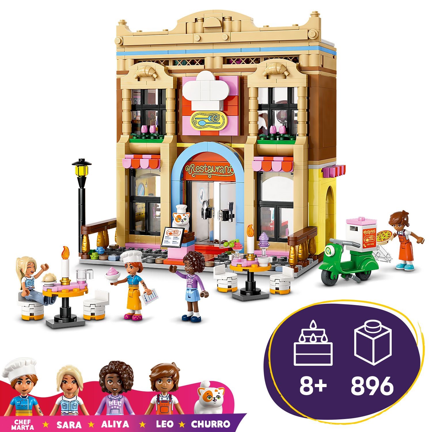 LEGO 42655 LEGO Friends Restaurant and Cooking School Building Toy