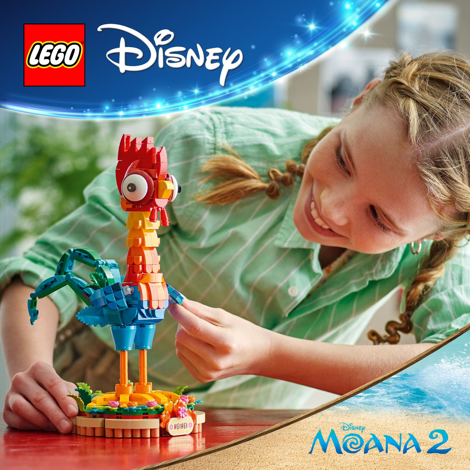 LEGO 43272 Disney Moana Heihei Building Toy Set (566 Pieces)