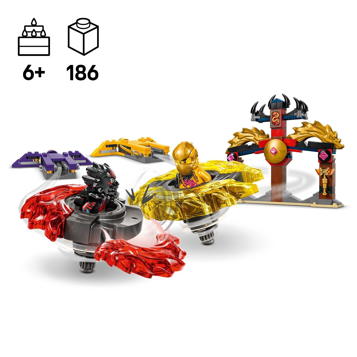 LEGO 71826 Ninjago Dragon Spinjitzu Battle Pack Building Toy Set