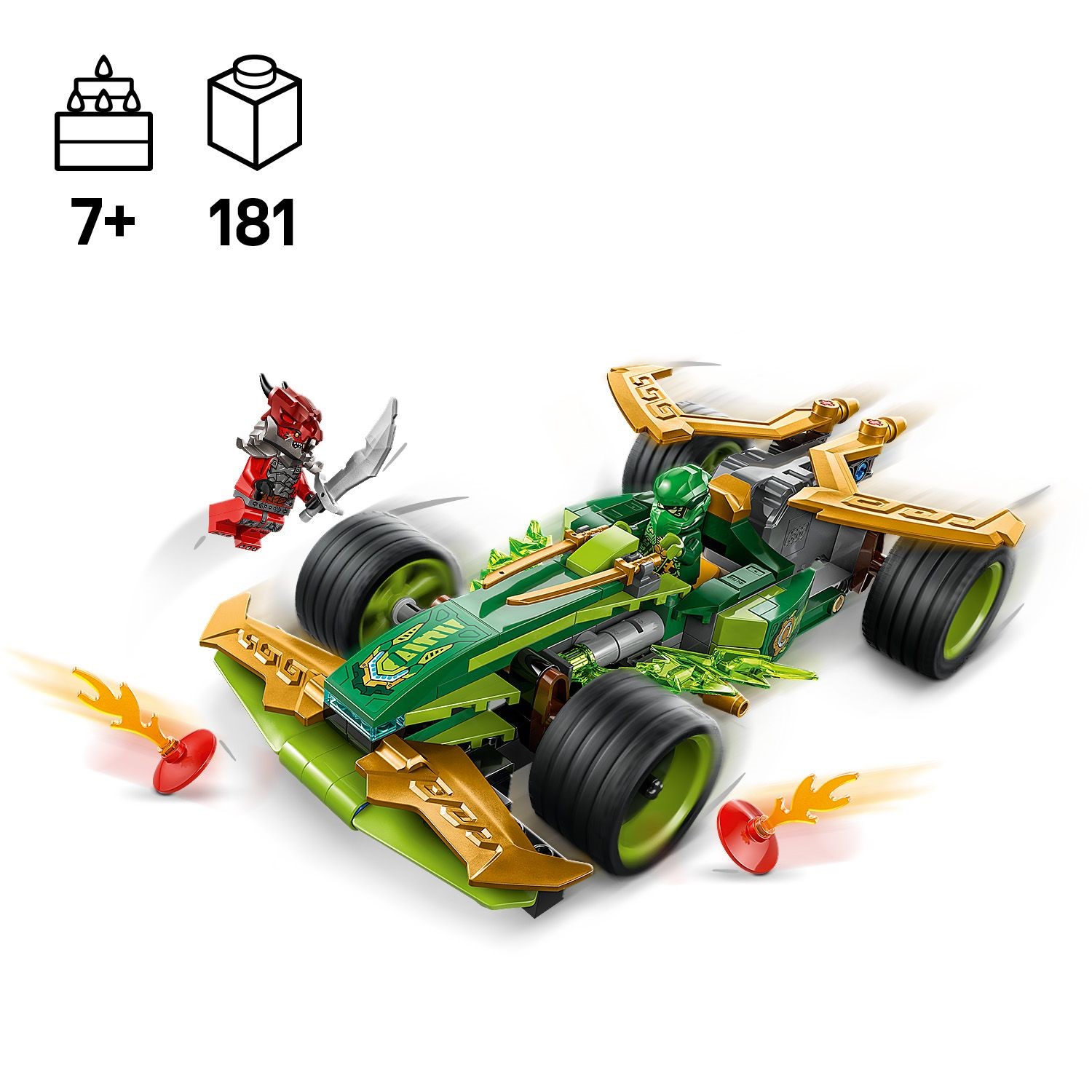 LEGO 71828 Ninjago Lloyd's Pull-Back Race Car Building Toy Set - Main Image