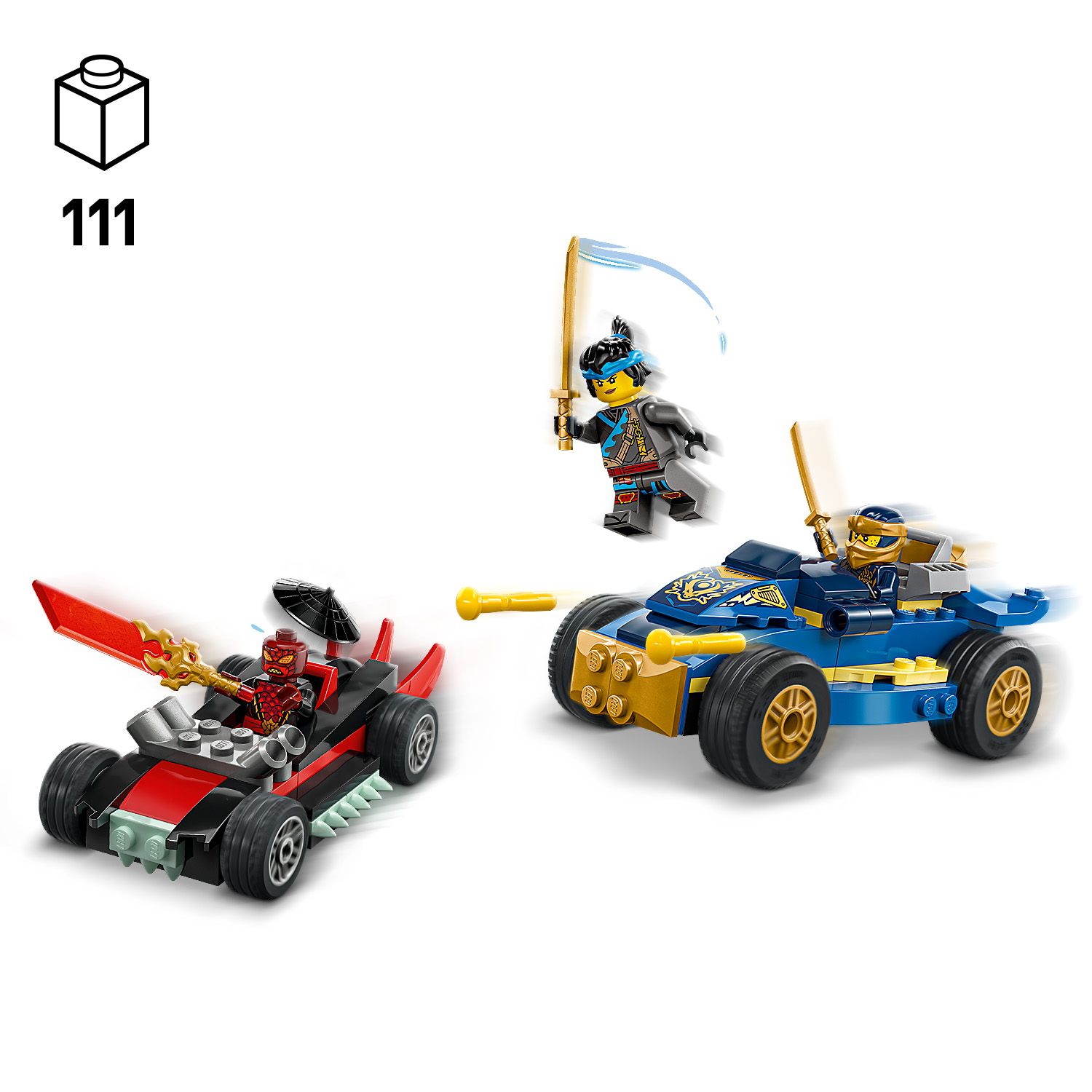 LEGO 71840 NINJAGO Rogue vs Drix Race Car Duel Ninja Toy Playset