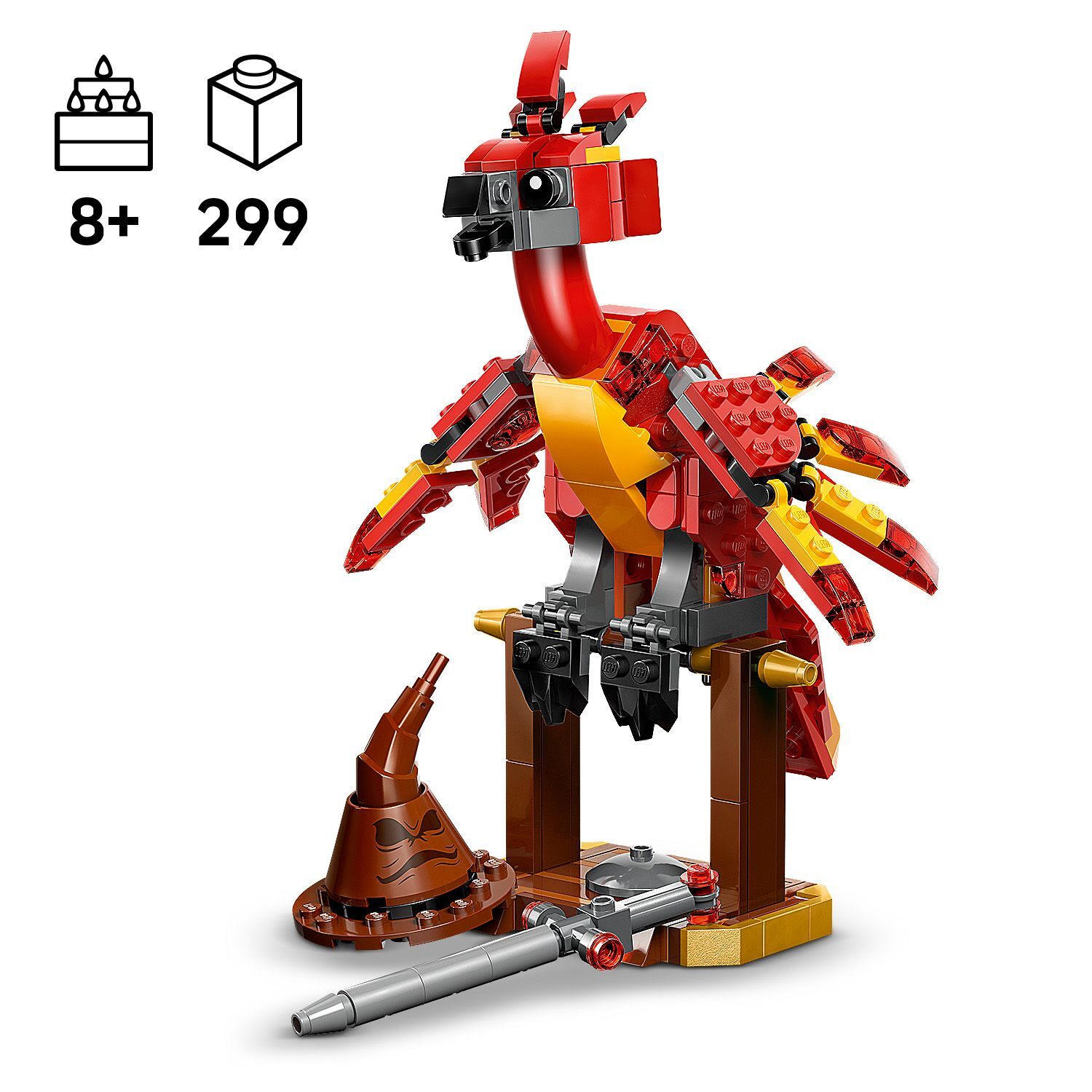 LEGO 76448 Harry Potter Fawkes: Dumbledore's Phoenix Building Toy Set