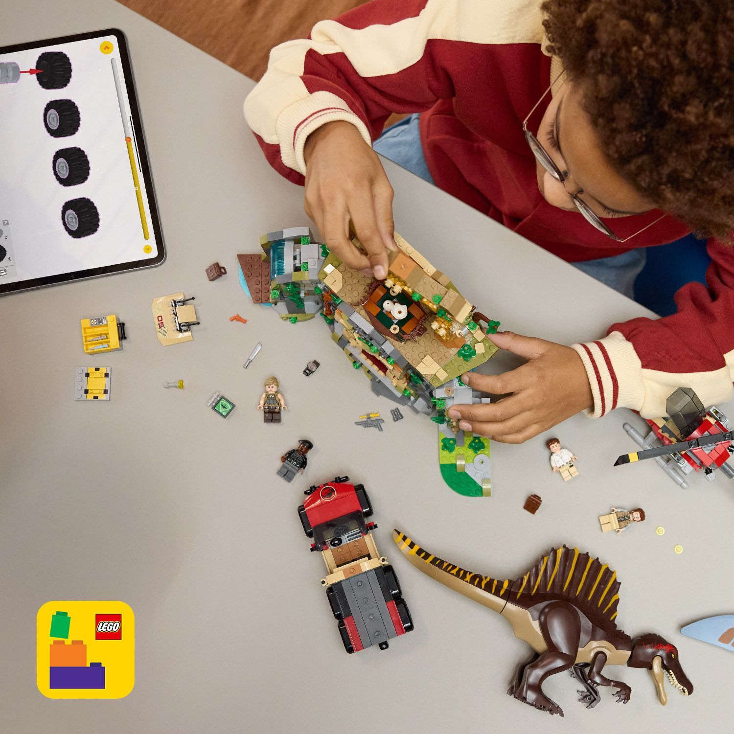 LEGO 76976 Jurassic Spinosaurus & Quetzalcoatlus Air Mission