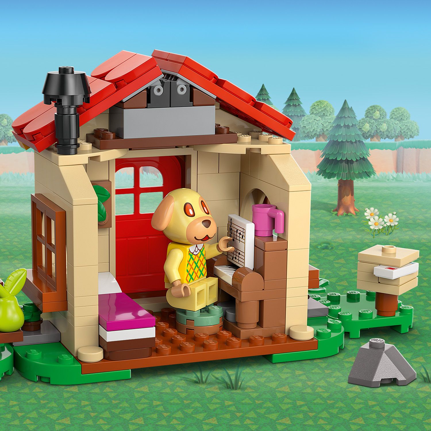 LEGO 77058 Animal Crossing Goldie's Cozy House Building Toy Kit