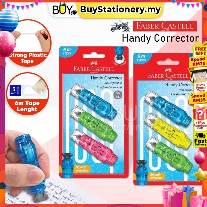 Faber-Castell Cancellino Per Inchiostro - 2 Pezzi Con Punta Correzione M, Ideale Per Scuola E Ufficio - Foto 9