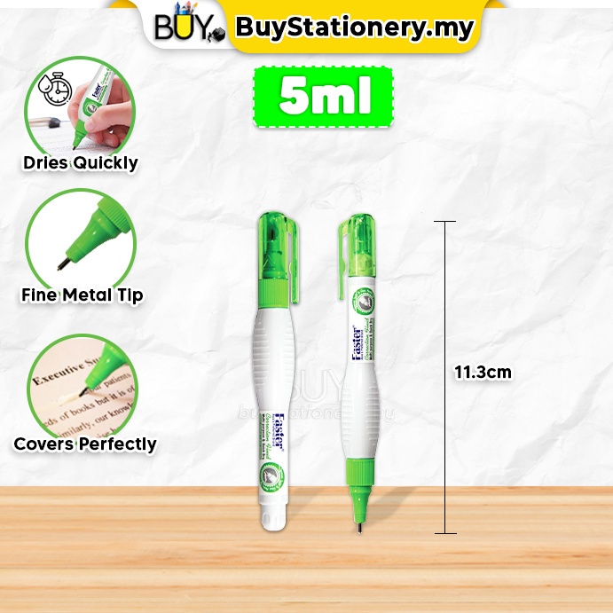 RUISINERY Set Of 2 Correction Eraser Pen Efficient Inks Removal Pen Color Correction Pen For Neat Professional Documents And Note