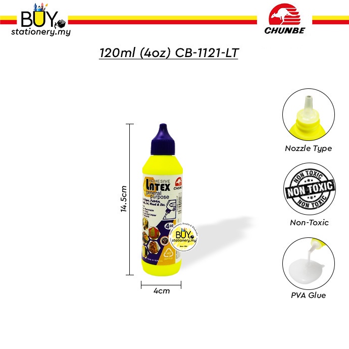 Chunbe Latex Adhesive PVA Glue for General Purpose 120ml / 230ml