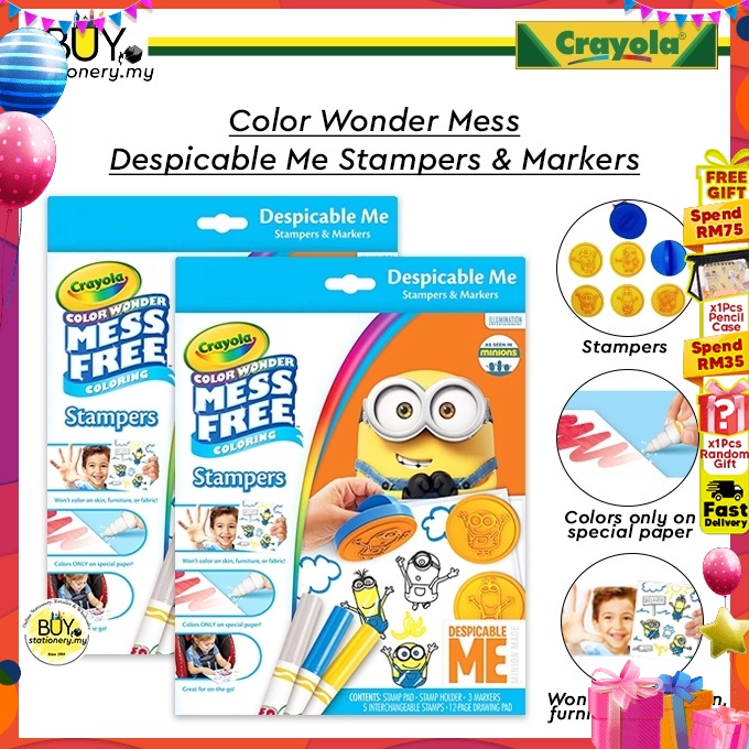 Crayola Color Wonder Mess Despicable Me Minion Stampers & Markers