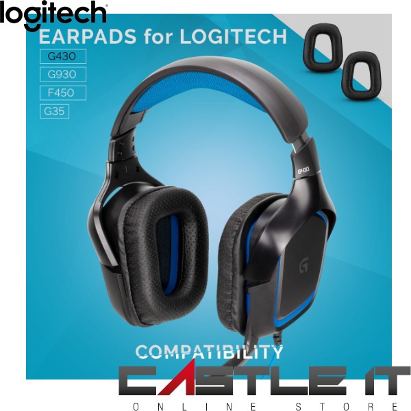 Logitech Cushion Ear Pad For G930 G430 F450 Headset and Headband