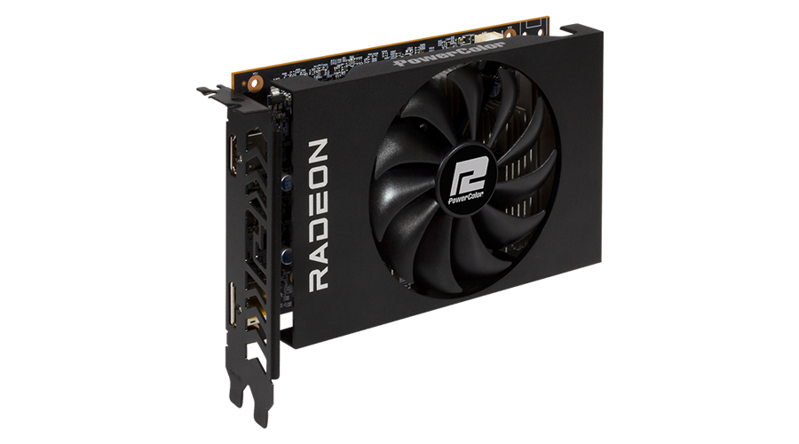 PowerColor AMD Radeon RX 6400 ITX Graphics Card with 4GB GDDR6  