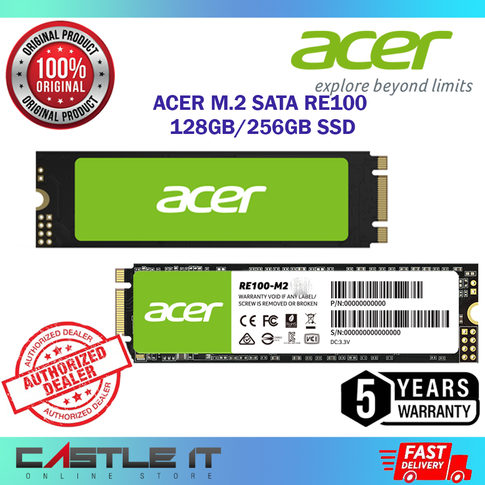 Acer RE100 M.2 SATA SSD 128GB 256GB 512GB – Internal Solid State