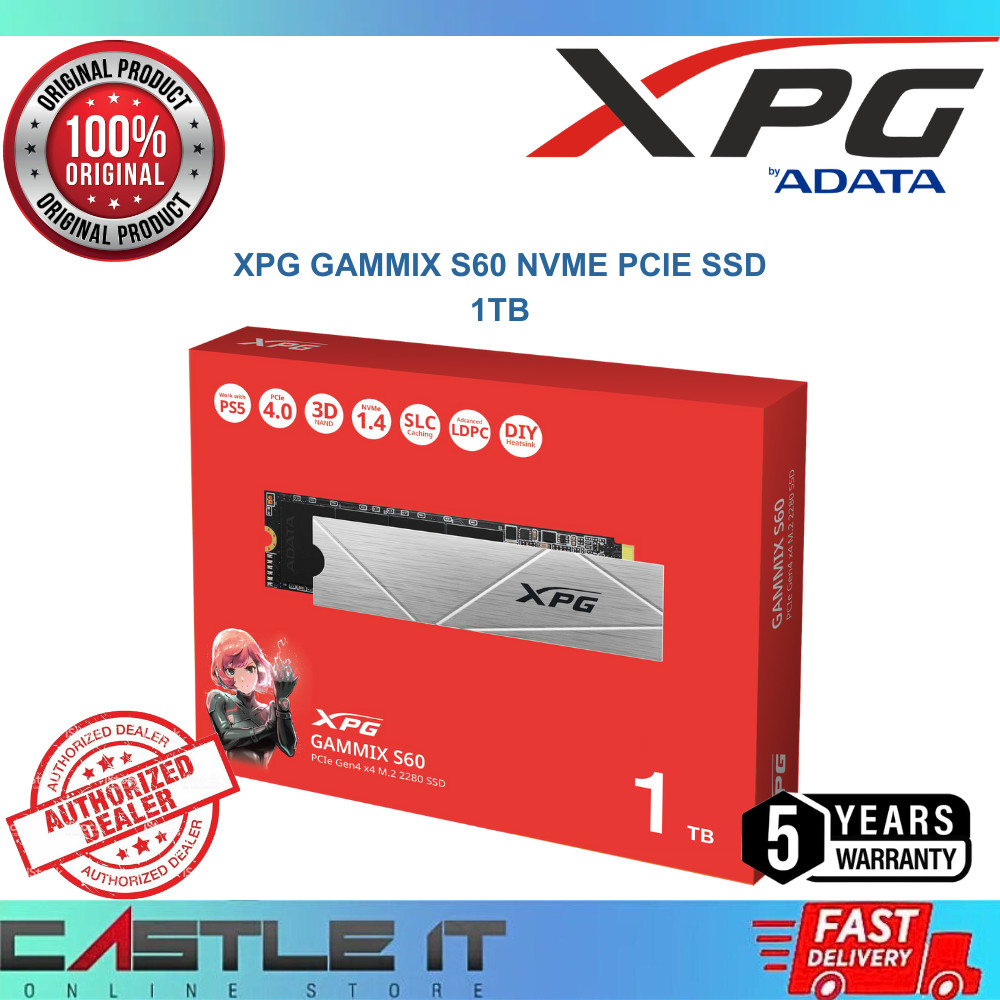 ADATA XPG GAMMIX S60 / S11 PRO 2TB / 1TB / 512GB / 256GB SSD NVME