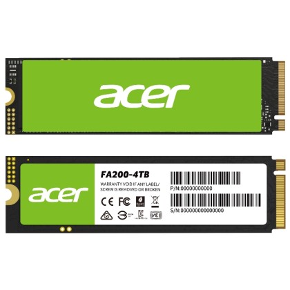 Acer FA200 4TB NVME GEN4 SSD FA200-4TB PS5 Compatible Solid Acer FA200 4TB NVME GEN4 SSD FA200-4TB PS5 Compatible Solid