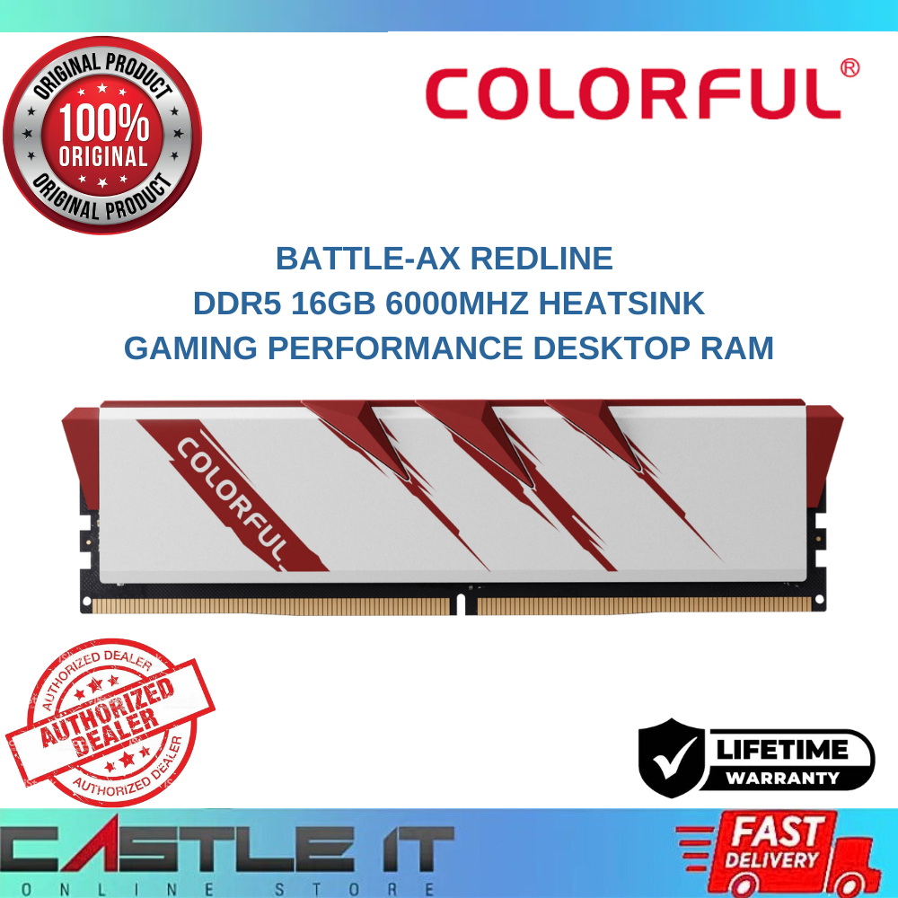 Colorful Battle-AX Redline DDR5 16GB 6000MHZ Heatsink Gaming