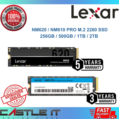 Lexar NM610 PRO NM620 SSD NVMe M.2 Gen3 256GB 500GB 512GB 1TB 2TB
