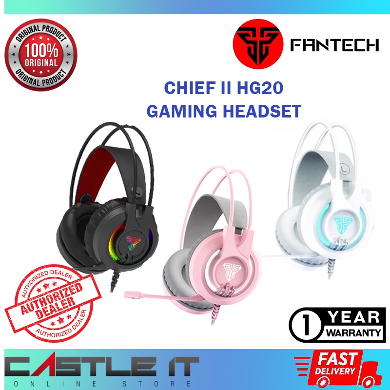 Fantech Chief II HG20 BLACK WHITE SAKURA PINK RGB Wired Gaming