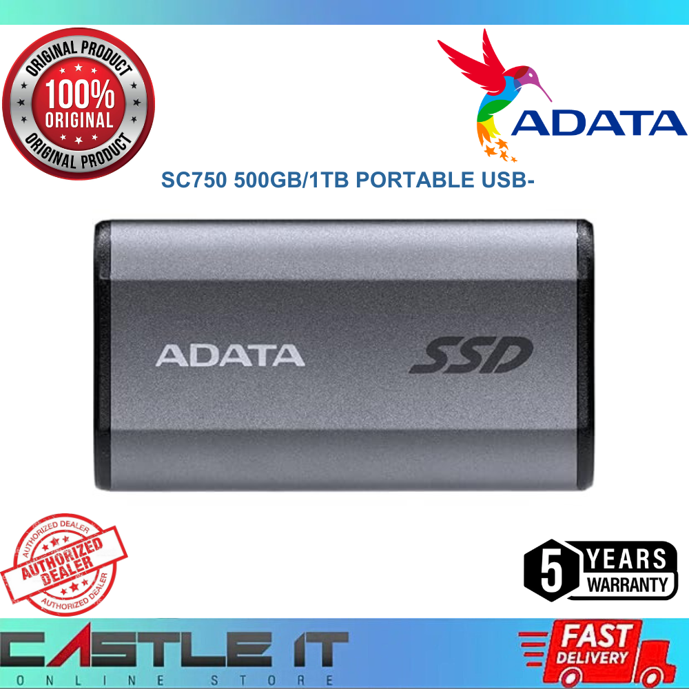 Sc750 Adata 500gb Ssd SSD External ADATA SC750 500GB/1TB Portable