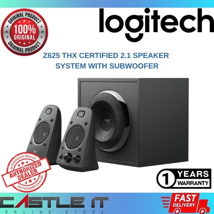 Logitech Z625 THX Certified 2.1 Speaker System with Subwoofer